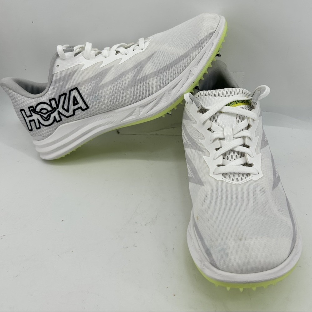Hoka Crescendo MD Track Spikes Shoes White Women's Size‎ 10 Mens 8.5